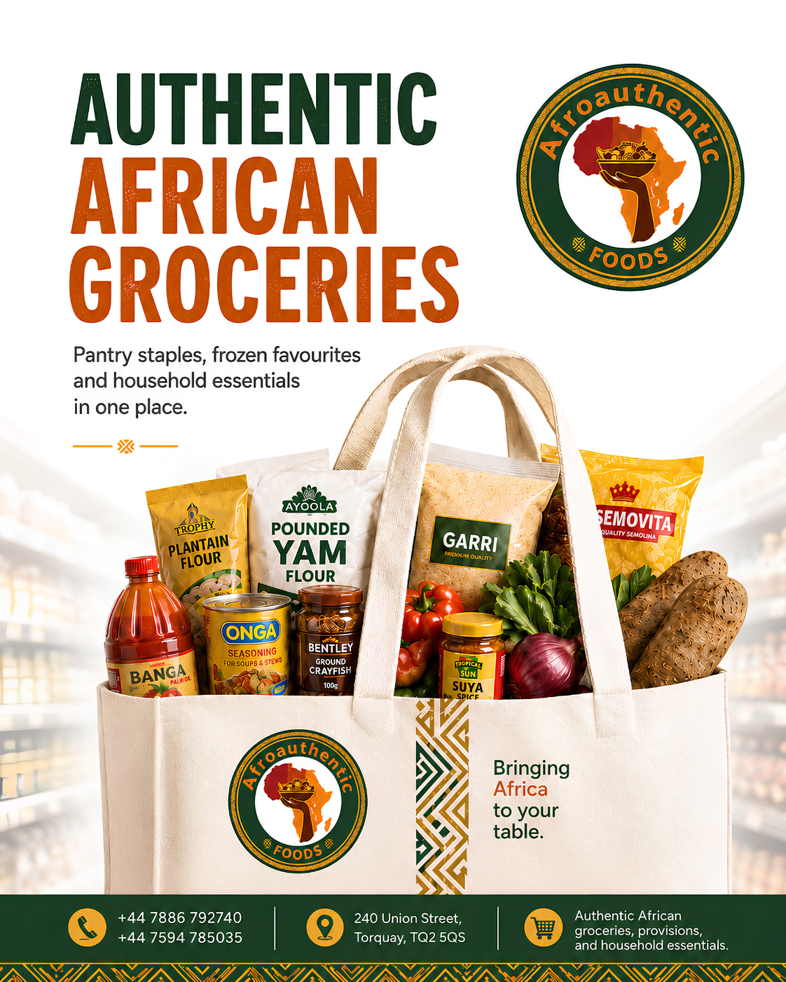 Authentic African groceries at Afroauthentic Foods